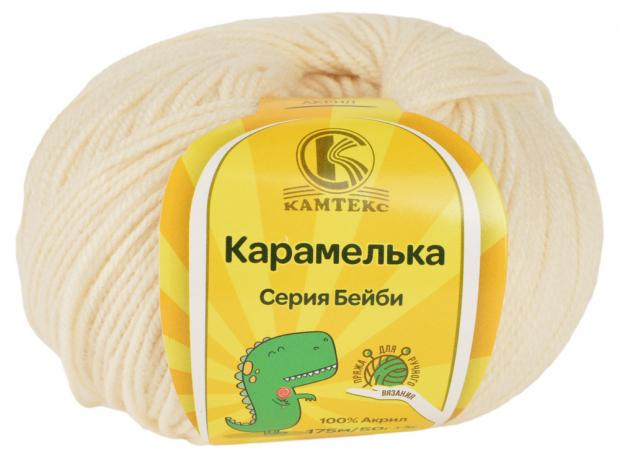 Пряжа Камтекс Карамелька акриловая цвет 002 50 г175 м 100₽