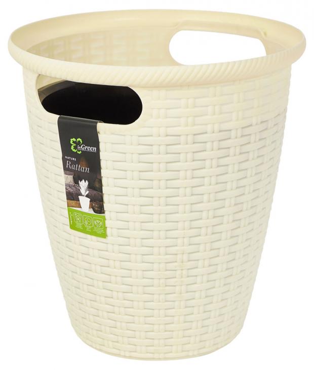 

Кашпо InGreen Ротанг сливочный Ø26,5х27,5 см, 10 л