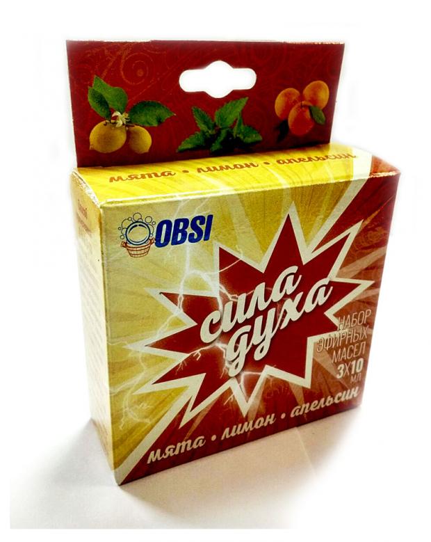 Набор эфирных масел OBSI Сила духа 3х10 мл 227₽