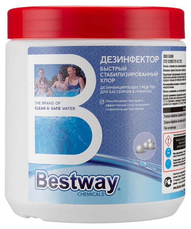 Хлор Bestway chemicals DB05GBW Быстрый стабилизированный 500 г 787₽