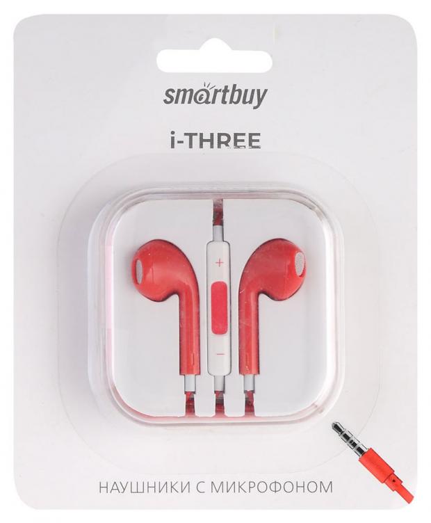 

Гарнитура SmartBuy SBH-104-RD i-THREE красная