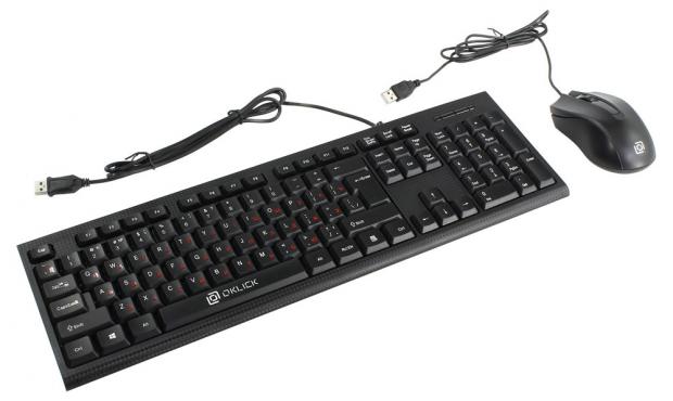 

Комплект клавиатура и мышь Oklick 620M черный