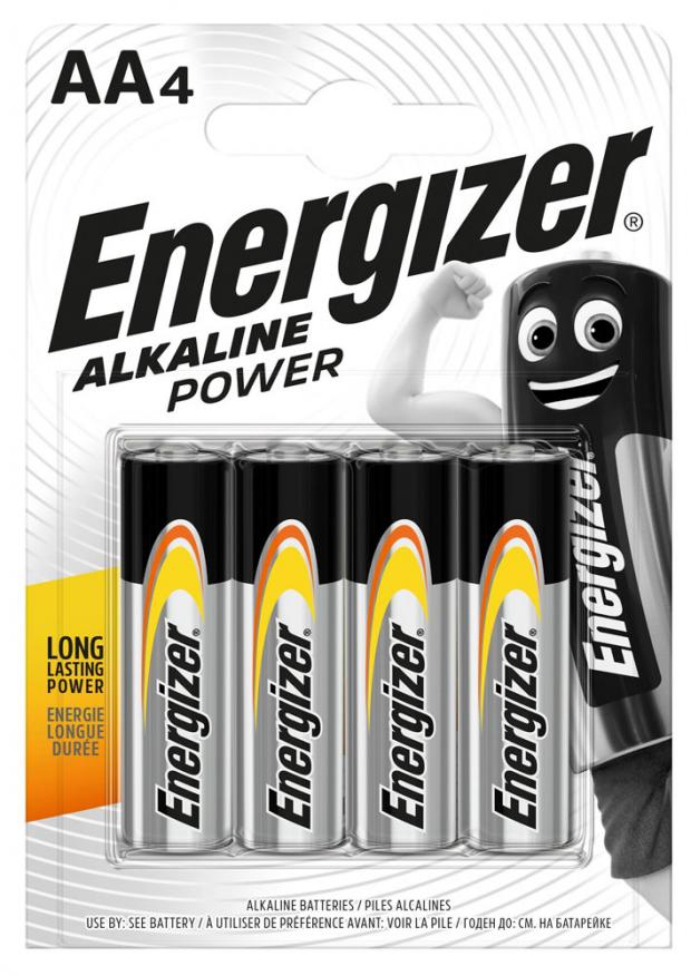 Батарейка Energizer Alkaline Power алкалиновая типоразмер AA 4 шт 222₽