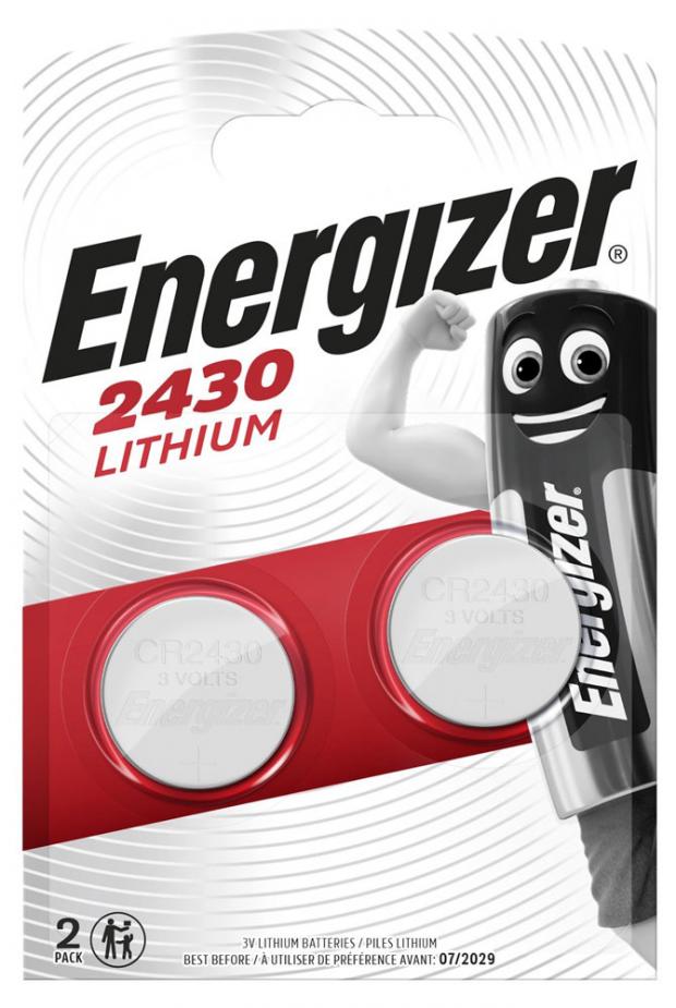Батарейка литиевая Energizer CR2430 2 шт 288₽