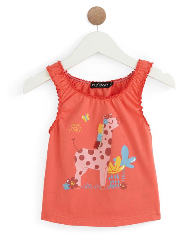 Футболка для девочки InExtenso GIR0116-ROSE CORAIL F 330₽