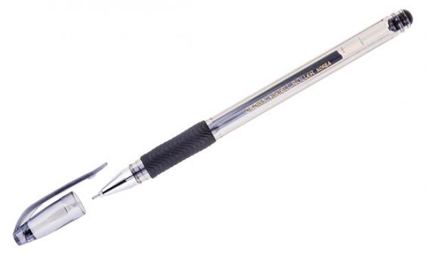 

Ручка гелевая Crown Hi-Jell Needle Grip черная, 0,7 мм
