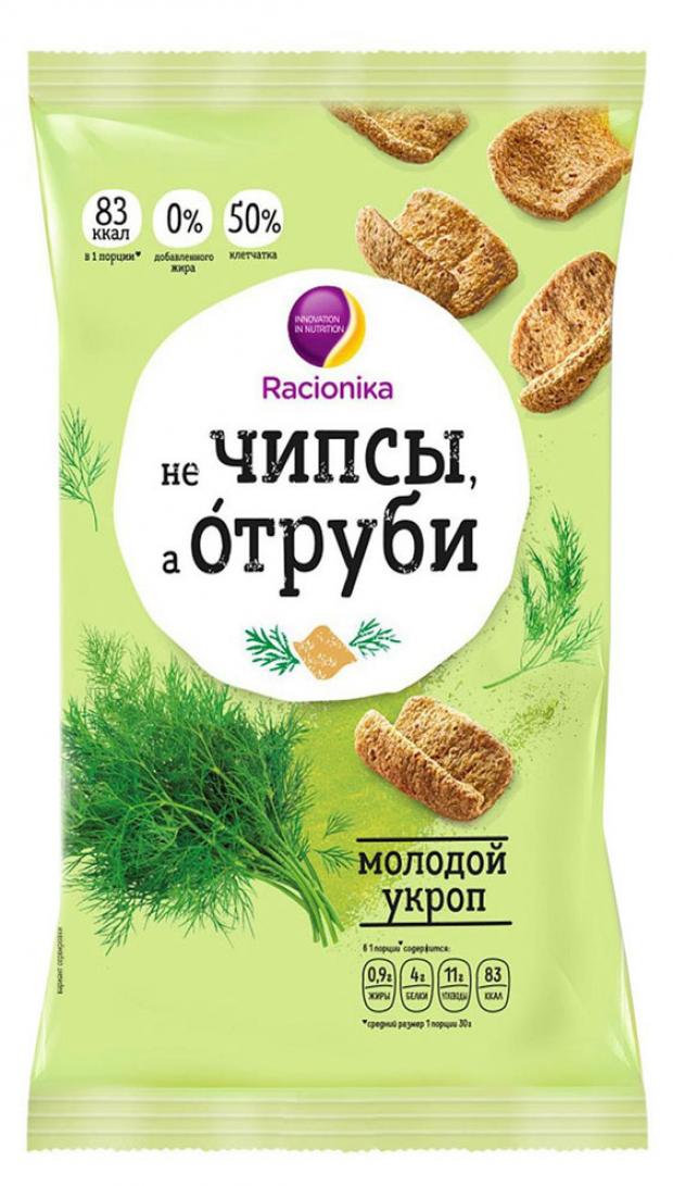 

Отруби Racionika Не Чипсы молодой укроп пшеничные, 90 г
