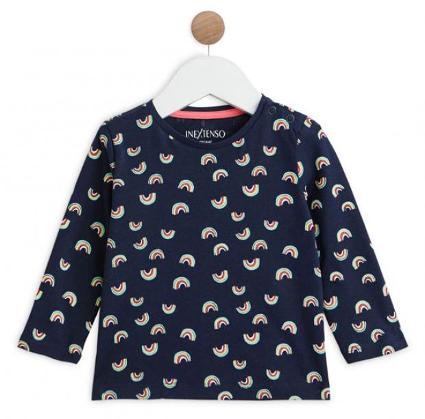 Футболка для девочки с длинным рукавом InExtenso GIR0003 270₽