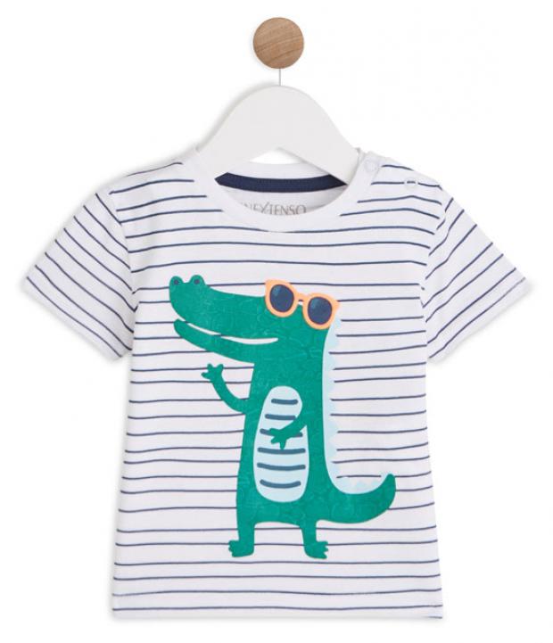 Футболка для мальчика с коротким рукавом InExtenso BOY0069 белая 250₽