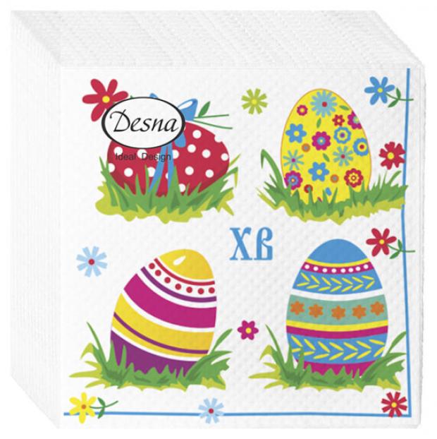 

Салфетки бумажные 1-слойные 25x25 см, 40 шт