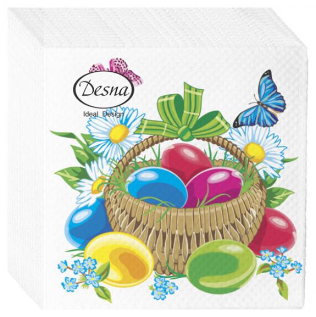 

Салфетки бумажные 1-слойные 25x25 см, 40 шт