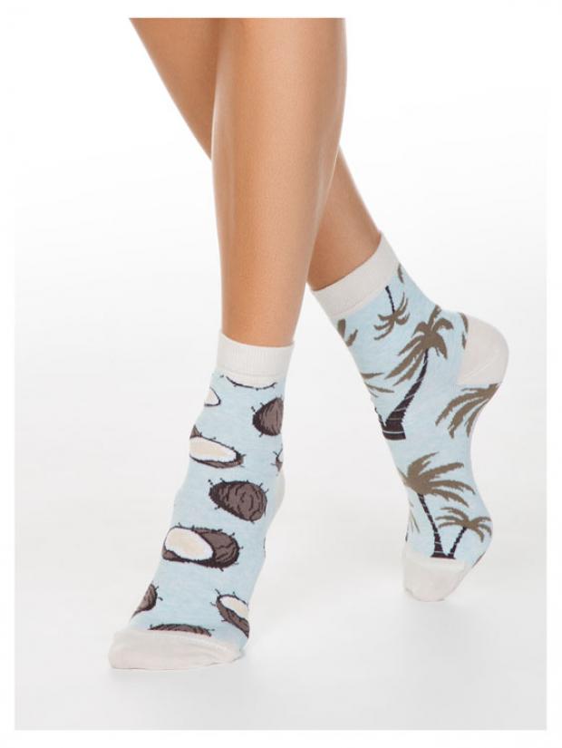 

Носки женские Conte Elegant HAPPY 18c-227 бирюзовый, р.23-25