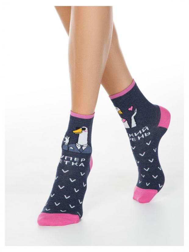 

Носки женские Conte Elegant HAPPY 18c-227 темный джисовый, р.23-25