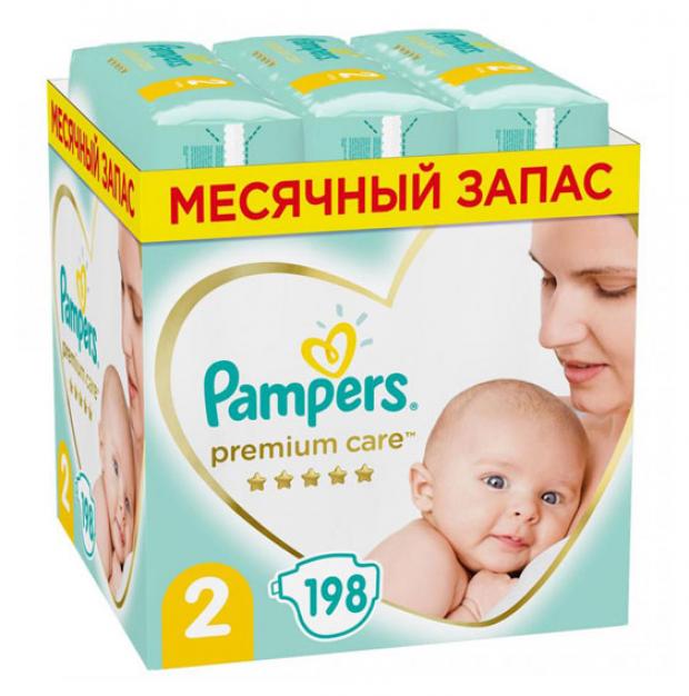 

Подгузники Pampers Premium Care 2 4-8 кг, 198 штук