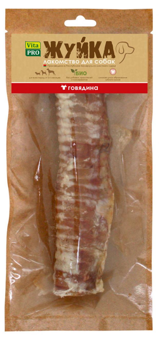 Лакомство для собак Vita Pro Жуйка Трахея говяжья1 шт 23 см 210₽