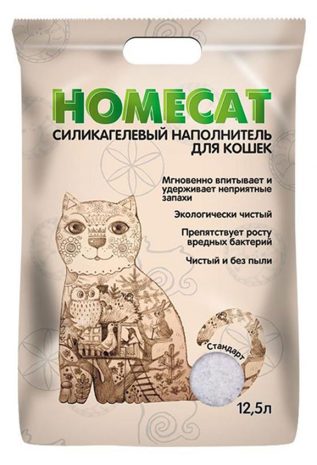 

Наполнитель для кошачьих туалетов «HOMECAT» Силикагелевый Стандарт, 12,5 л