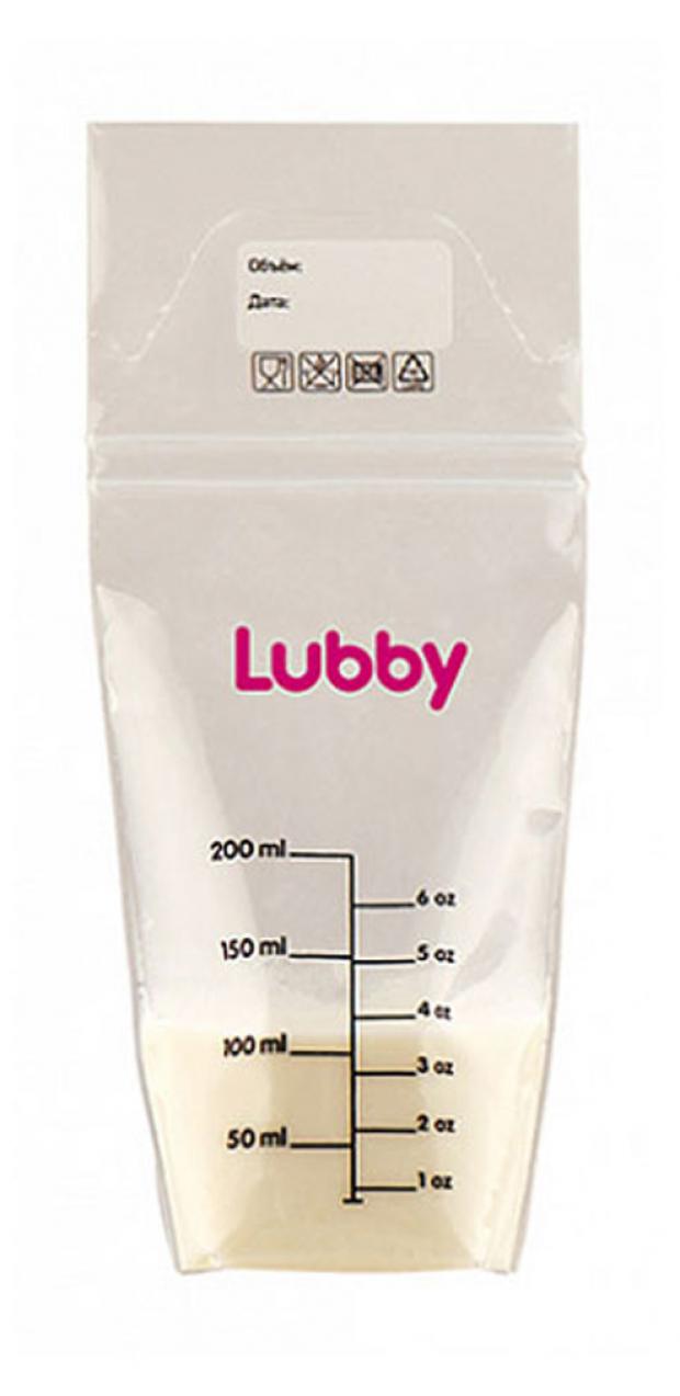 

Пакеты для хранения и заморозки грудного молока Lubby, 15 шт