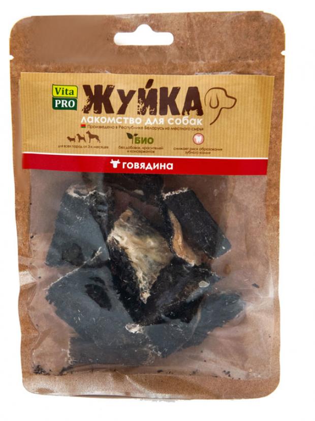 

Лакомство для собак мелких и средних пород Vita Pro Жуйка Рубец говяжий темный, 35 г