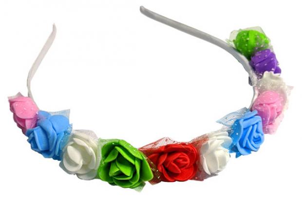 

Ободок для волсо Цветы, 1 шт