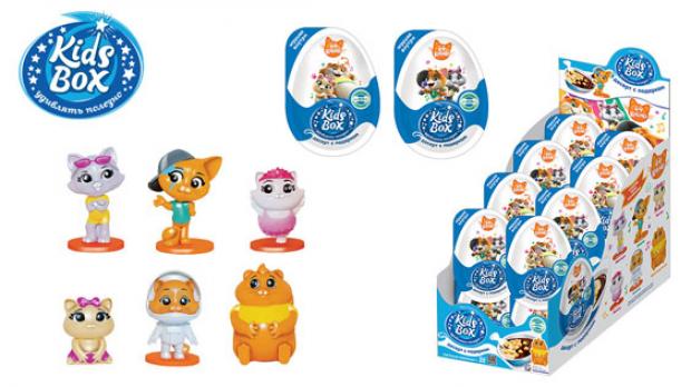

Яйцо-сюрприз Kids Box 44 Котенка Десерт с игрушкой 20 г
