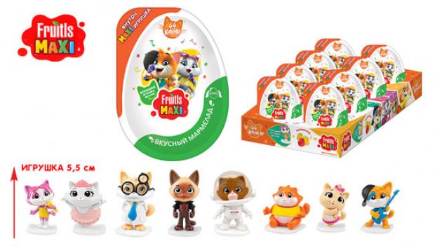 

Яйцо-сюрприз Fruitles TOY 44 Котенка Мармелад с игрушкой, 10 г