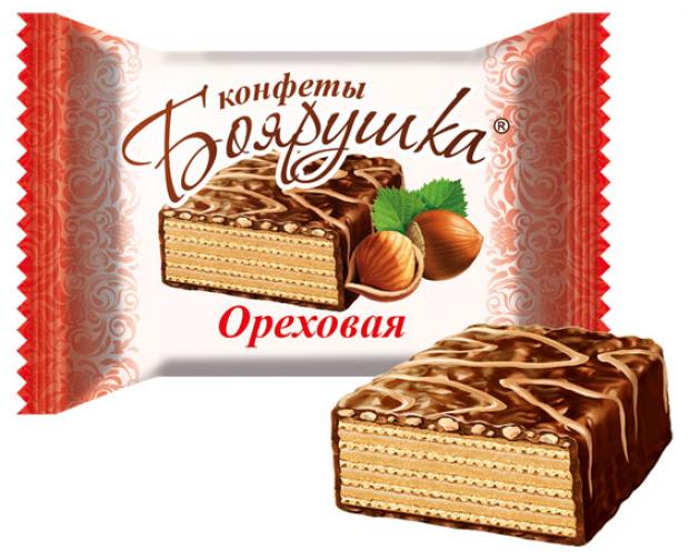 

Конфеты вафельные «Славянка» Боярушка Ореховая глазированные, вес