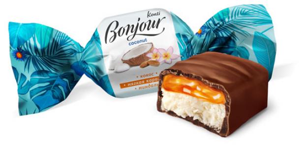 

Конфеты Konti Bonjour Сoconut, вес