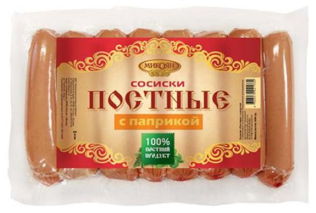 

Сосиски «Микоян» Постные с паприкой, 400 г