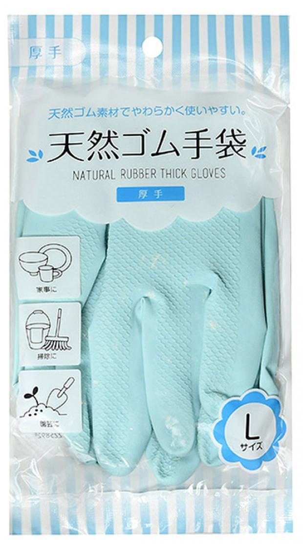 Перчатки хозяйственные Can Do латексные толстые голубые L 1 пара 156₽