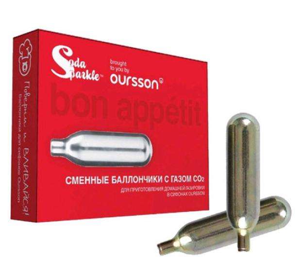 Газовый баллон для сифона Oursson OS1110CPS 10 шт 500₽