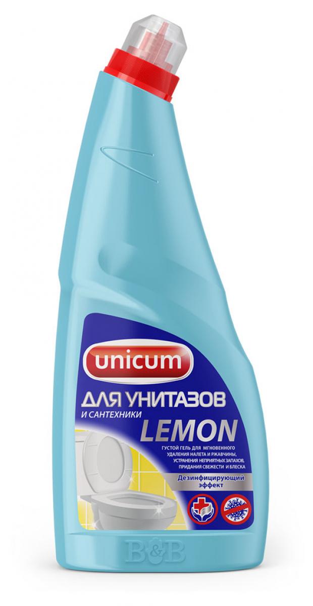 

Гель для чистки унитазов Unicum Лимон, 750 мл