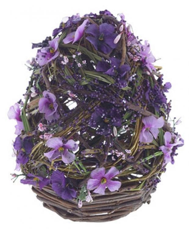 

Композиция пасхальная Яйцо фиолетовое, 20х20х22 см