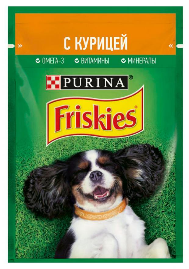 

Корм для собак Friskies кусочки с курицей в подливе, 85 г