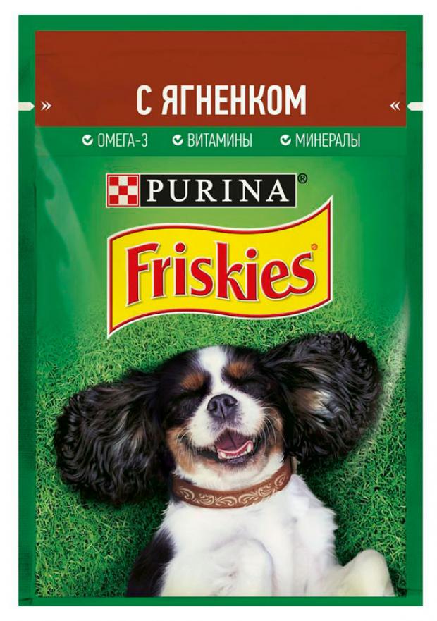 фото Корм для собак friskies кусочки с ягненком в подливе, 85 г