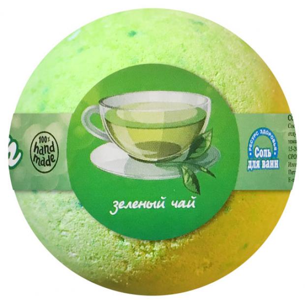 

Шар бурлящий для ванны «Ресурс здоровья» Зеленый чай, 120 г