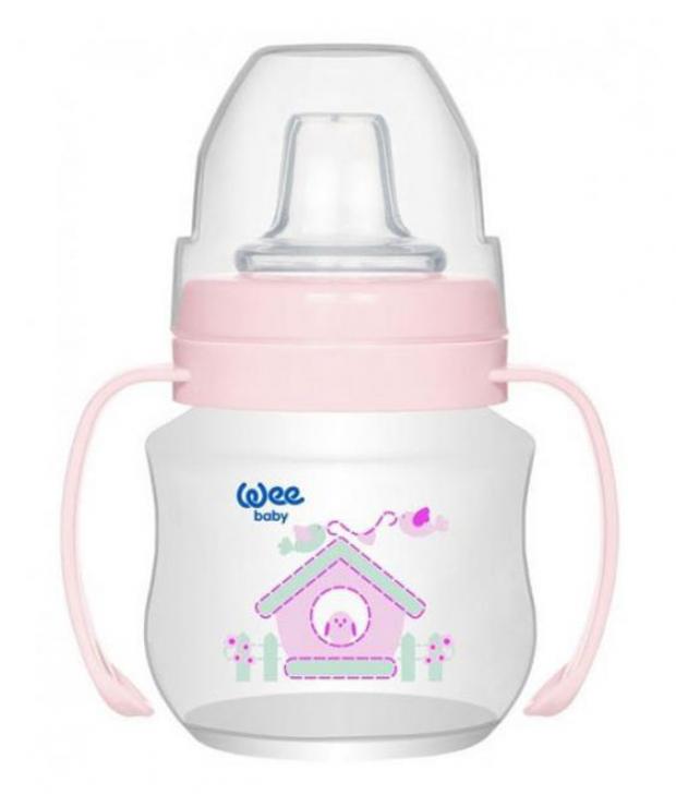 Поильник WeeBaby непроливающий с ручками 125 мл 449₽