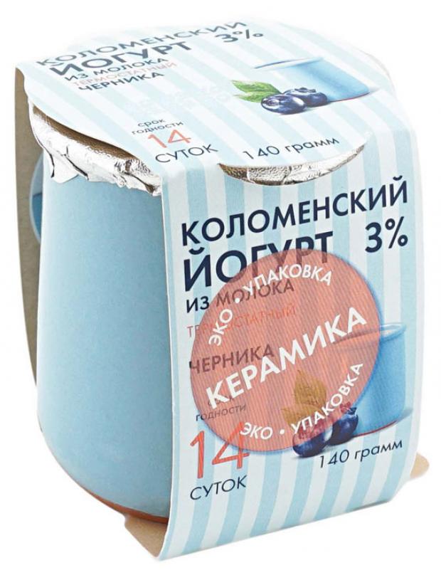 

Йогурт «Коломенское» молоко термостатный черника 3%, 140 г
