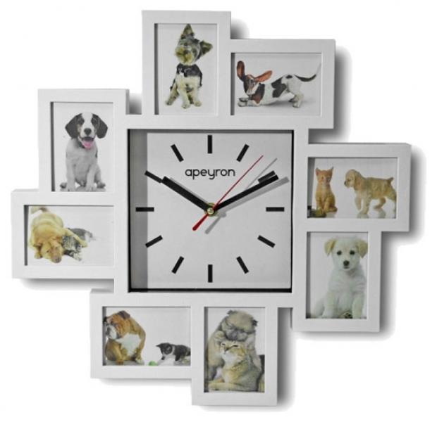 Часы настенные Apeyron Electrics с фоторамкой 35 см 1058₽
