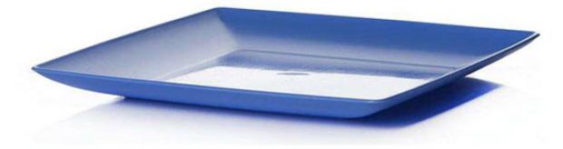 Тарелка Gotoff квадратная пластиковая 235 см 68₽