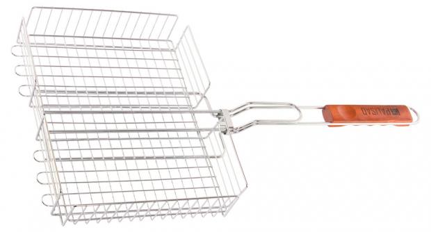 

Решетка-гриль Palisad Camping хромированная, 260х320х65 мм