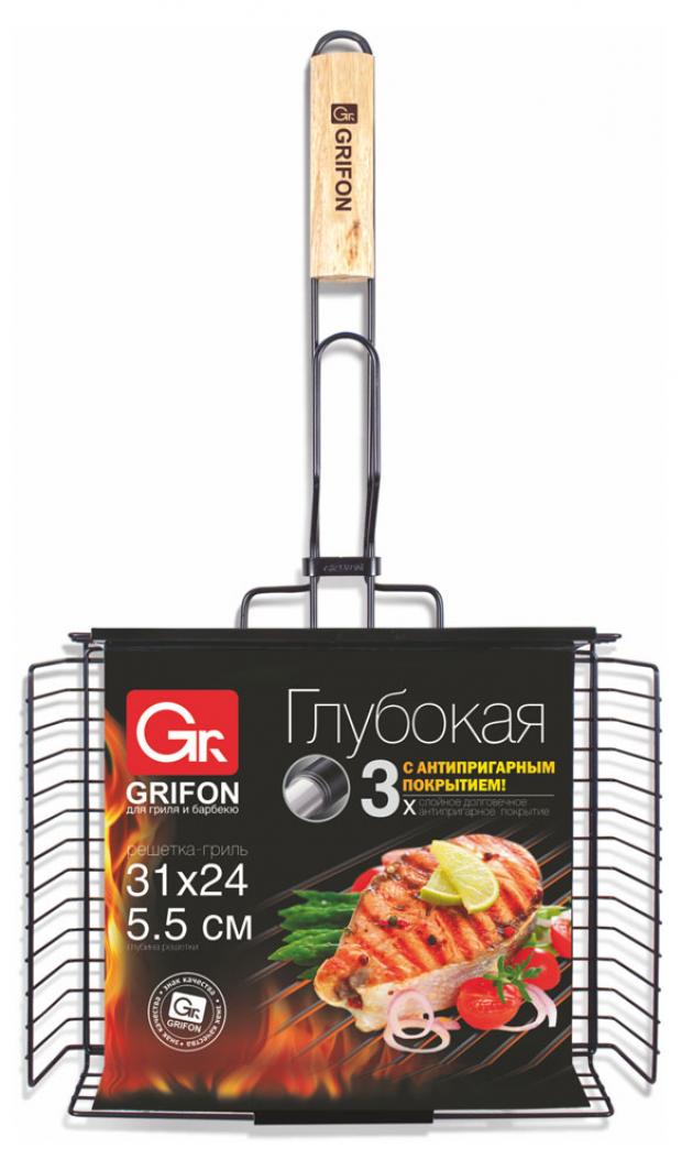 

Решетка Grifon глубокая антипригарная, 32х58 см