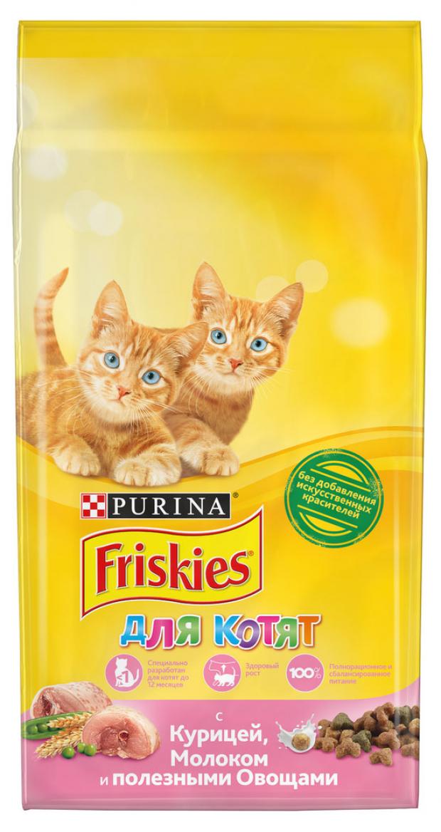 

Сухой корм для котят Friskies с курицей молоком и полезными овощами, 2 кг