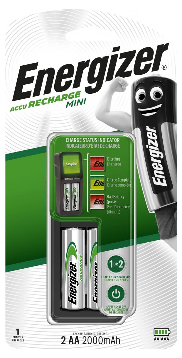 Устройство зарядное Energizer Base Charger 2 аккумуляторные батарейки AA 1047₽
