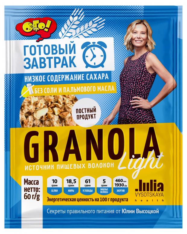 Готовый завтрак ОГО Granola запечённая зерновая смесь 60 г 22₽