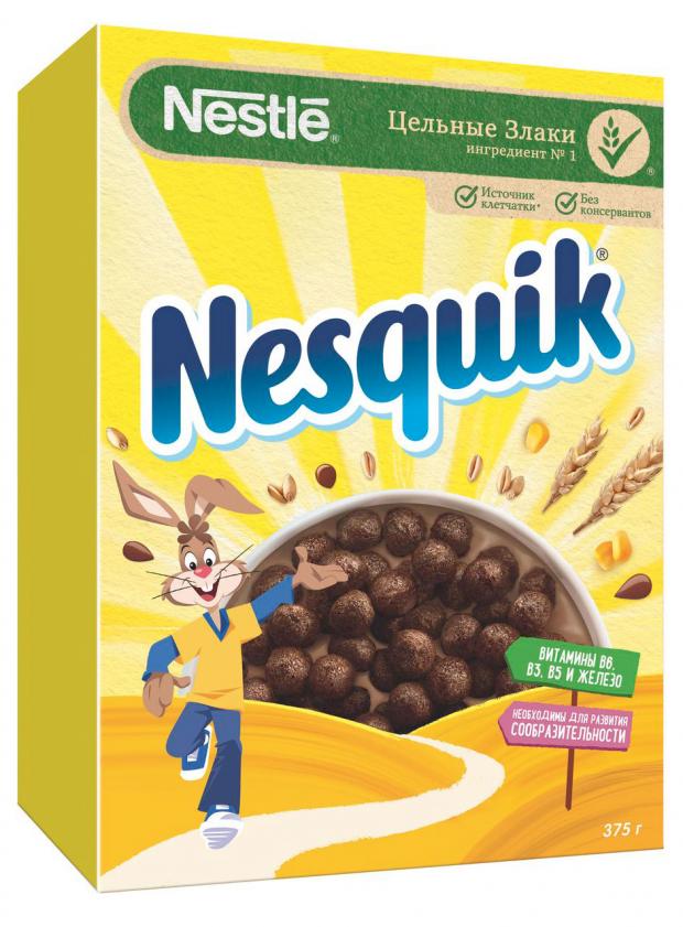 Готовый завтрак Nesquik шоколадные шарики, 375 г