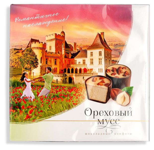 Конфеты шоколадные АШАН Ореховый мусс 116 г 114₽