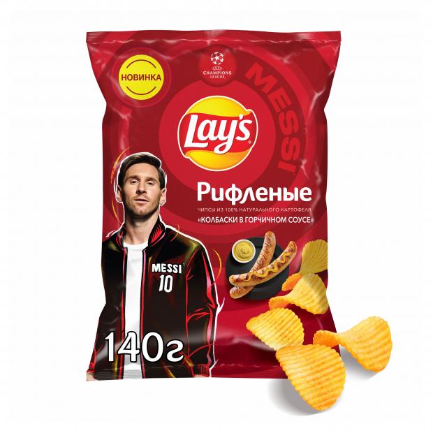

Чипсы Lay's вкус колбаски в горчичном соусе, 140г