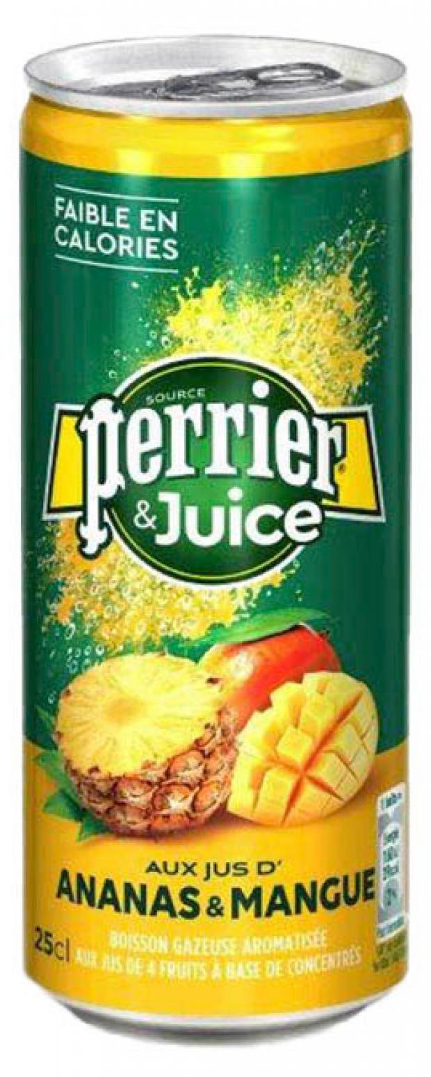 Напиток газированный Perrier с соком ананас-манго, 250 мл