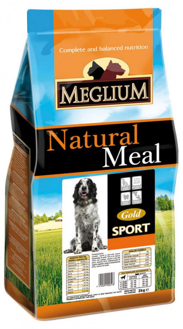 Корм для взрослых собак MEGLIUM Sport, 15 кг