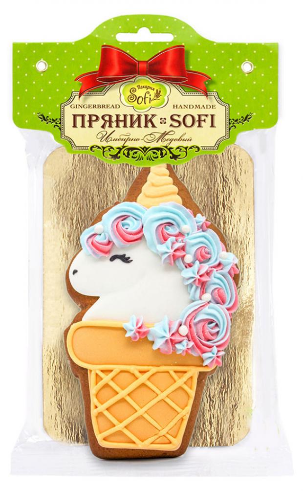 

Пряник имбирный Пекарня SOFI с глазурью Единорог, 95 г